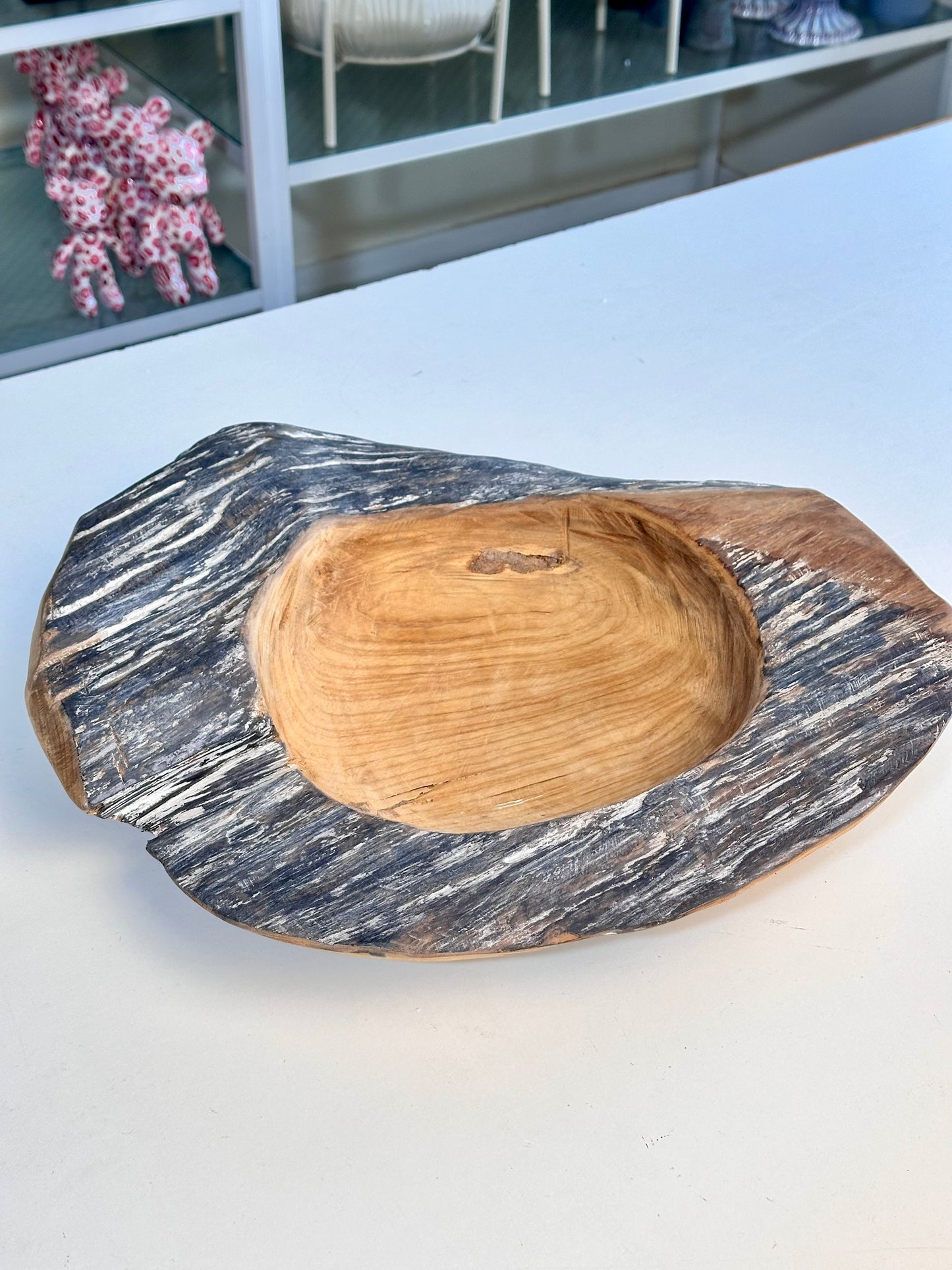 Solid Teak Wood Centrepiece Bowl