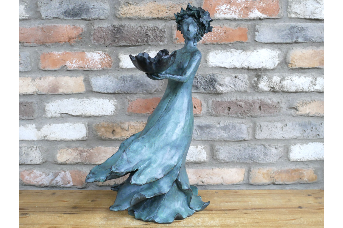 Flower Lady Ornamental Figurine