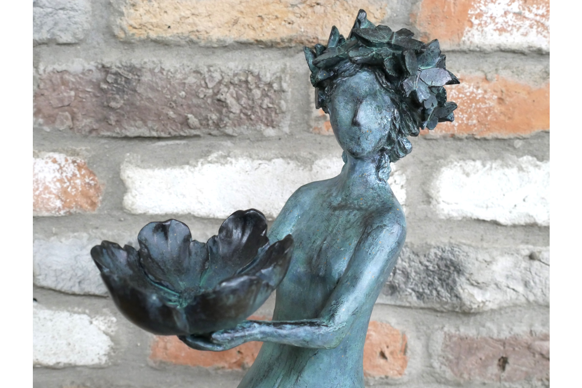 Flower Lady Ornamental Figurine