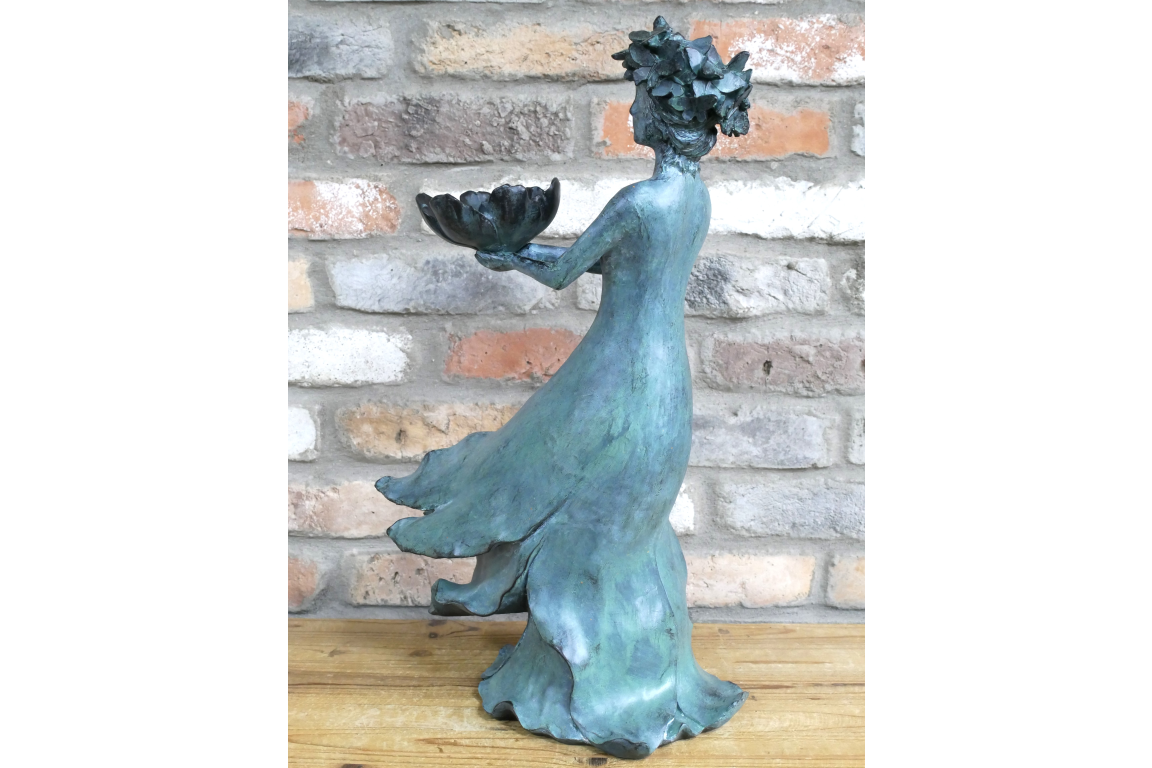 Flower Lady Ornamental Figurine