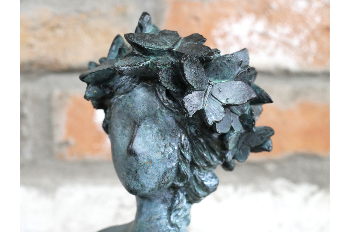 Flower Lady Ornamental Figurine