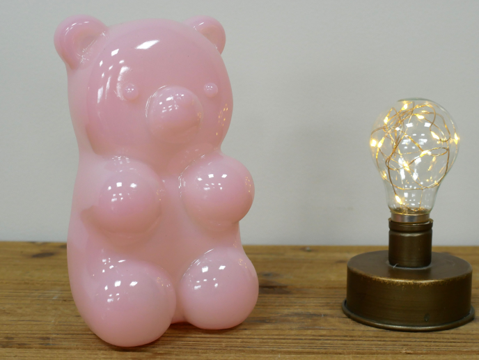 Pink Ornamental Bear - Large
