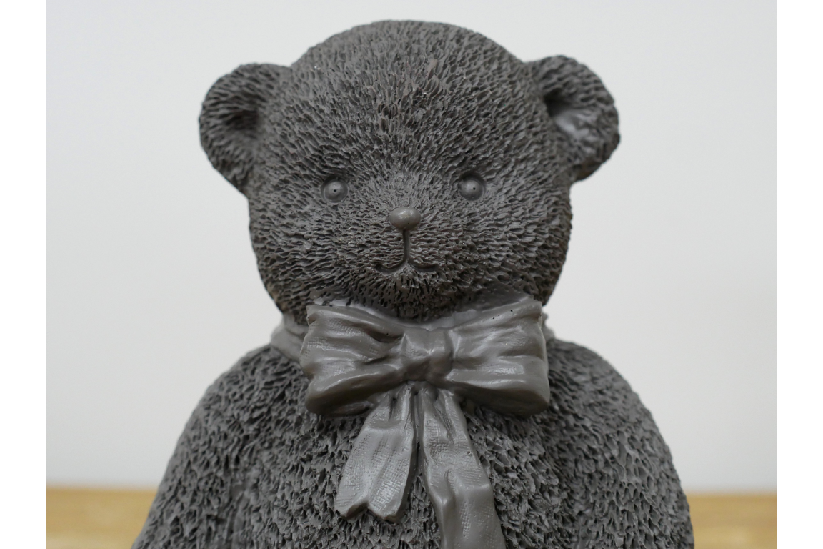 Teddy Bear Statue - Grey