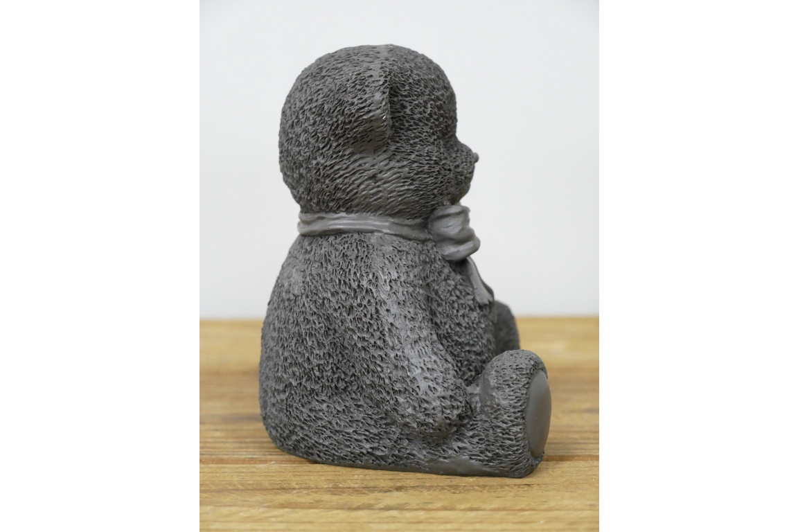 Teddy Bear Statue - Grey