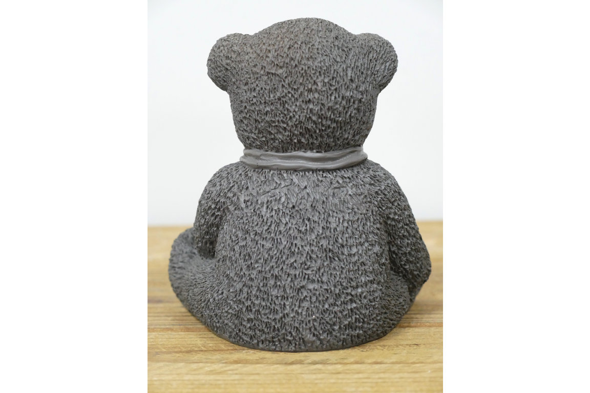 Teddy Bear Statue - Grey