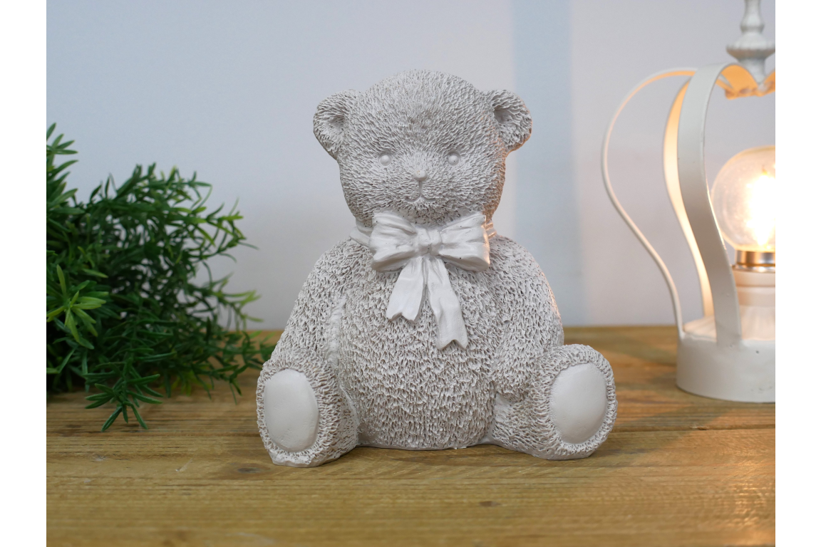 Teddy Bear  Statue - Cream