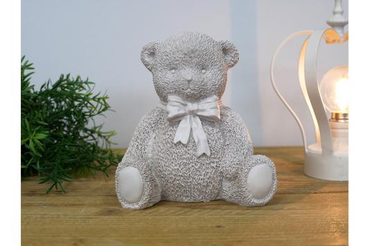 Teddy Bear  Statue - Cream