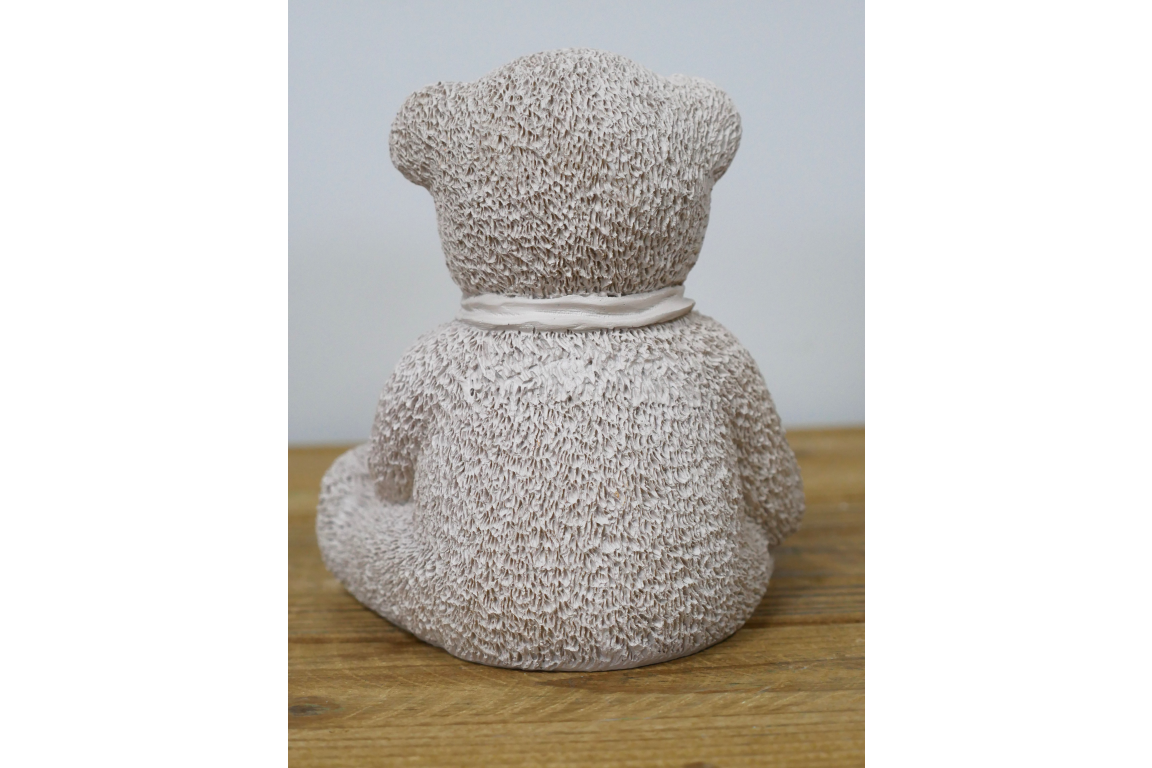 Teddy Bear  Statue - Cream