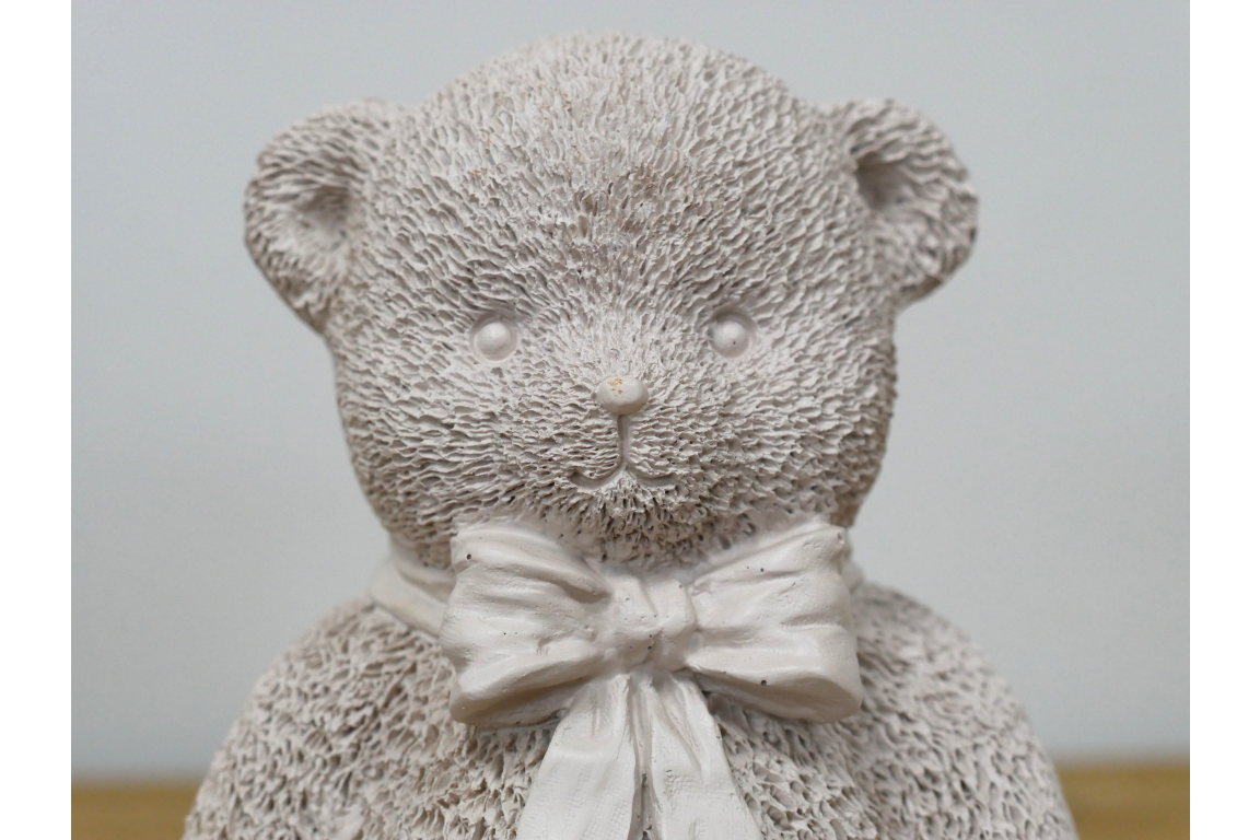Teddy Bear  Statue - Cream