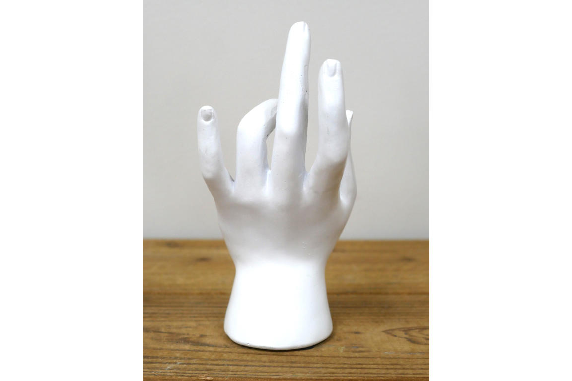 Palmistry Hand Ornament, white