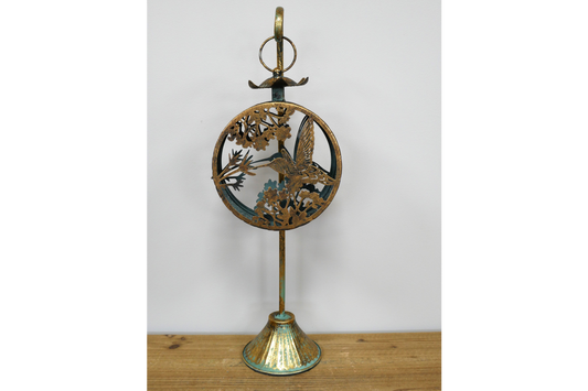 Antique Gold Ornamental Hanging Candle Holder