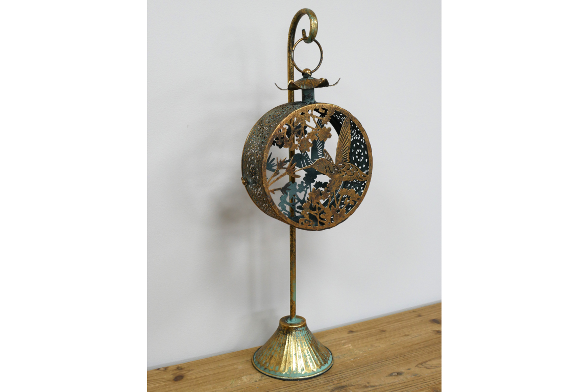 Antique Gold Ornamental Hanging Candle Holder