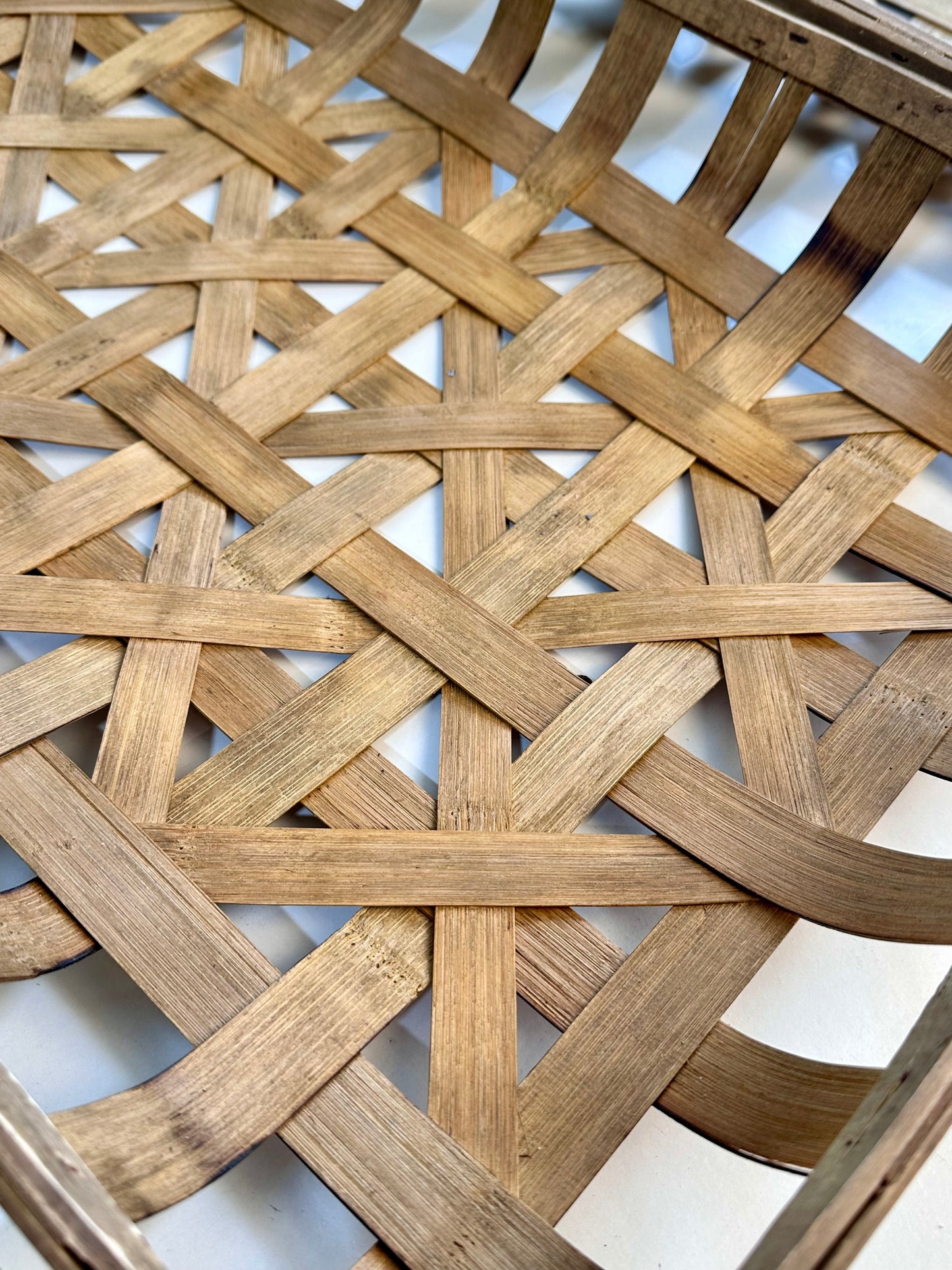 Set of three Hand-crafted Tobacco Baskets