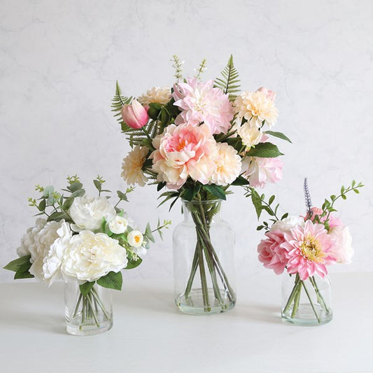 White Floral Display 27x33cm