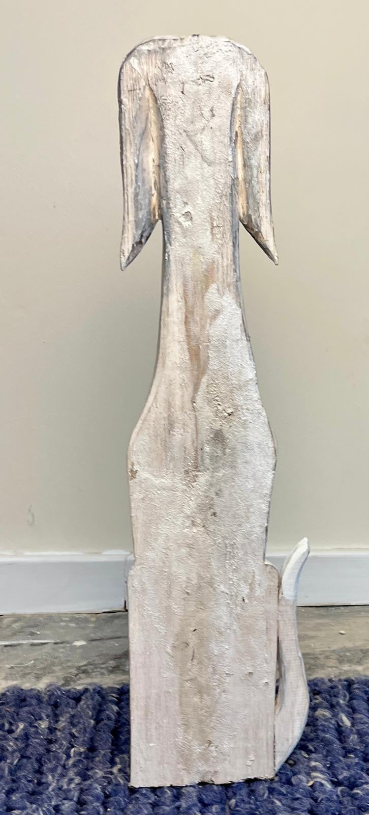 Wooden tall dog 58cm