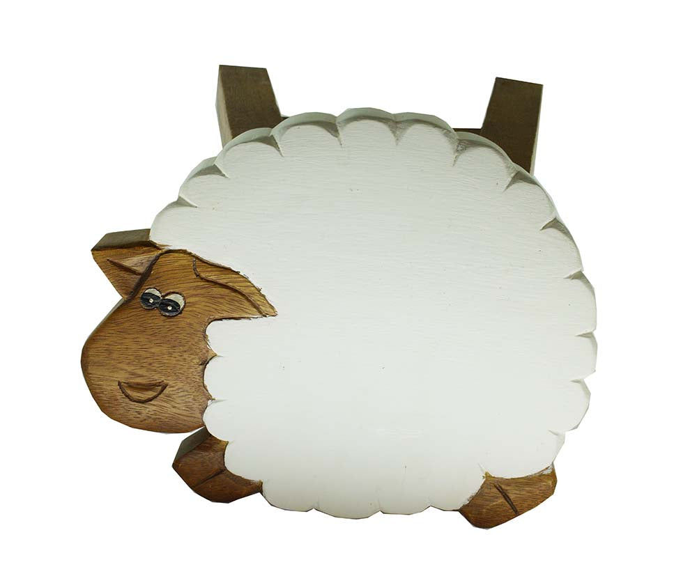 Children's Wooden Sheep Stool