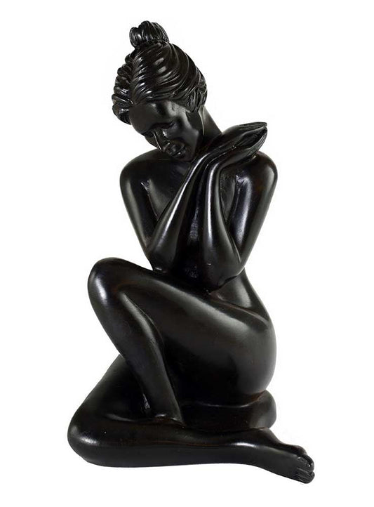Lady Figurine, Dark Resin