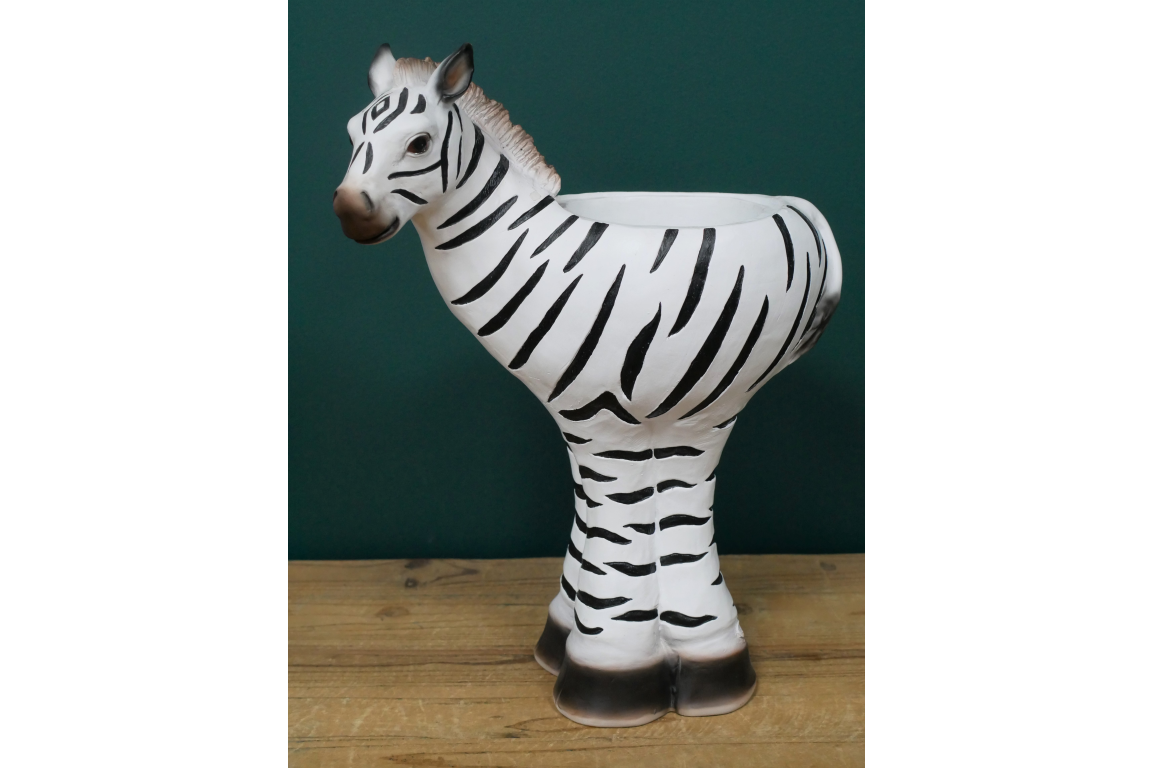 Tall and Striking Zebra Planter