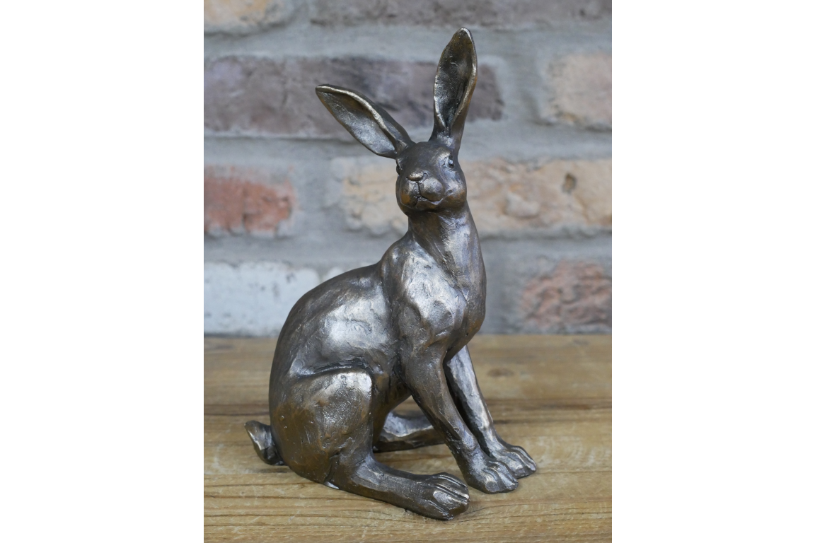 Antique Finish Hare Ornament