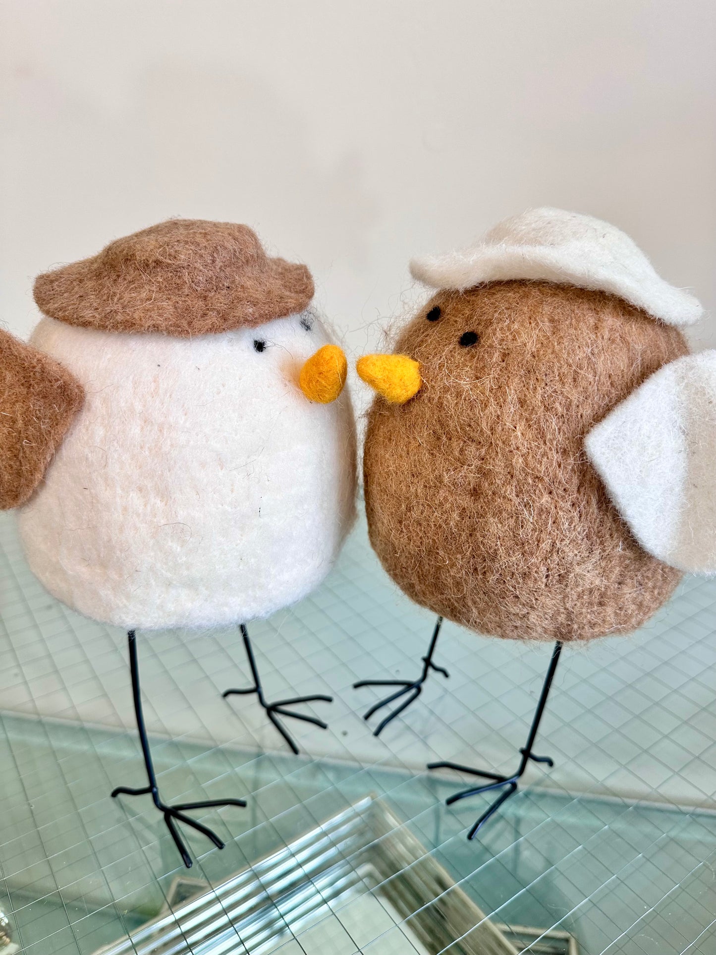 Set of 2 Standing Robins