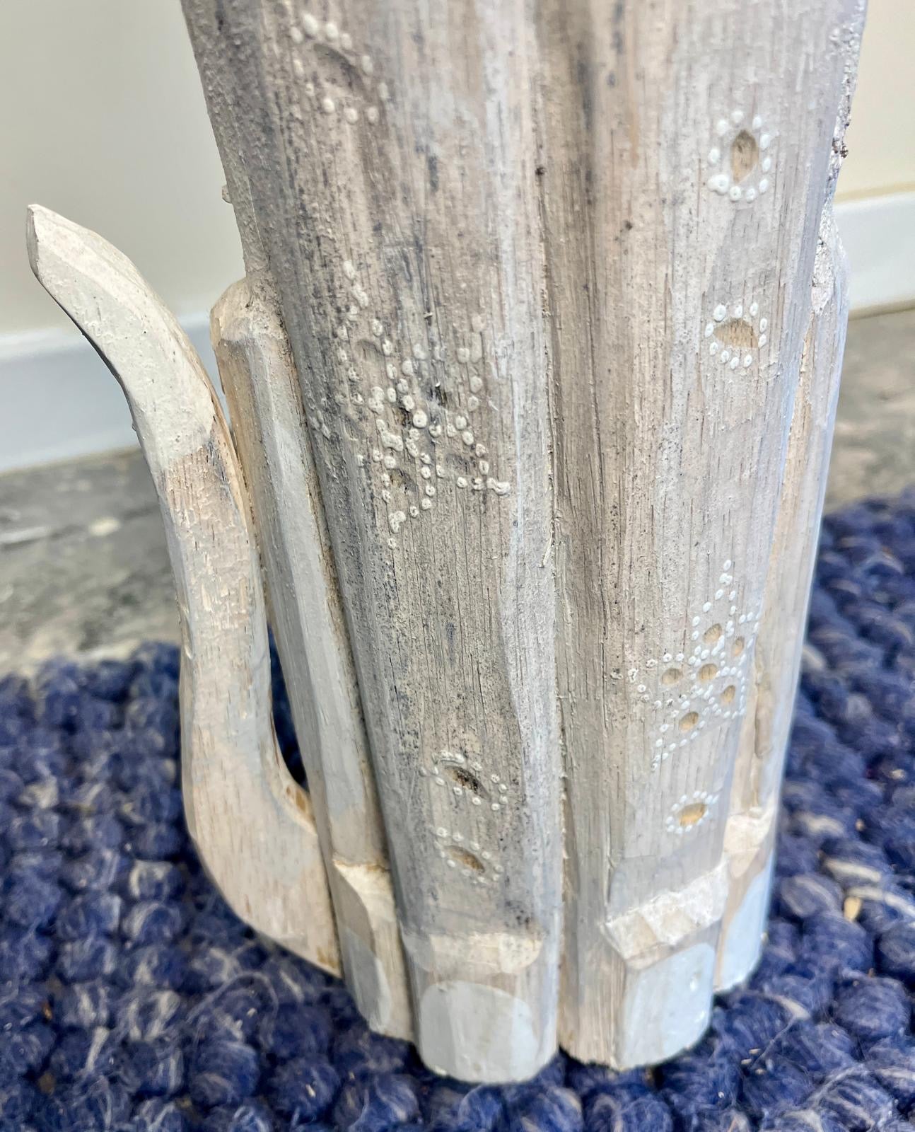 Wooden tall dog 58cm