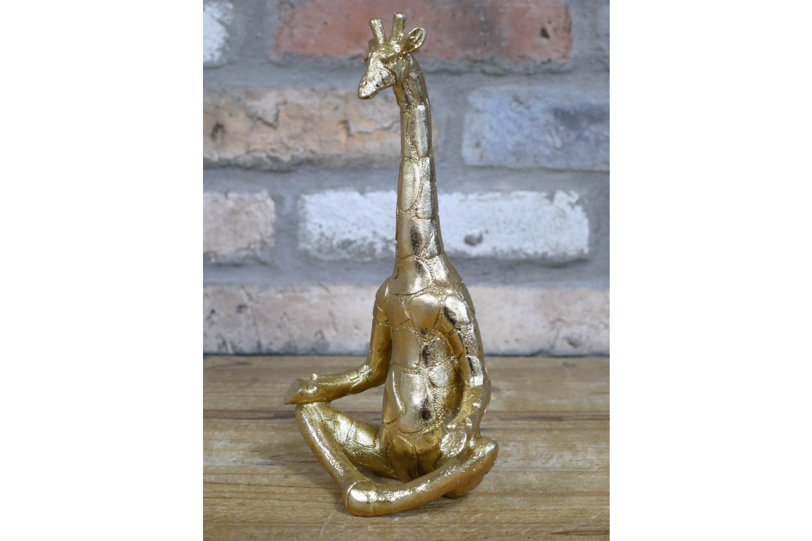 Set Of 3 Yoga Giraffes