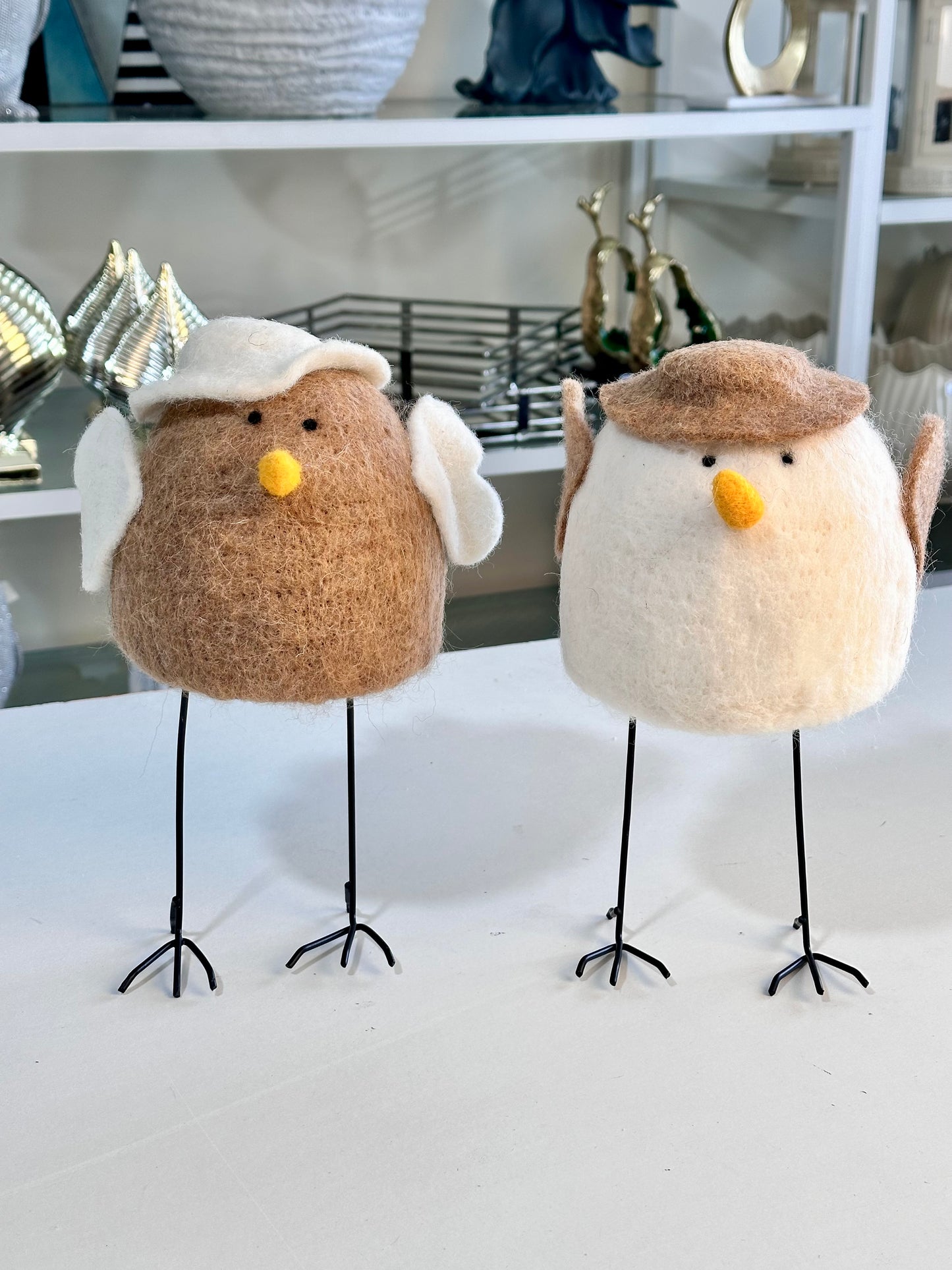 Set of 2 Standing Robins