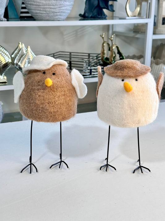 Set of 2 Standing Robins