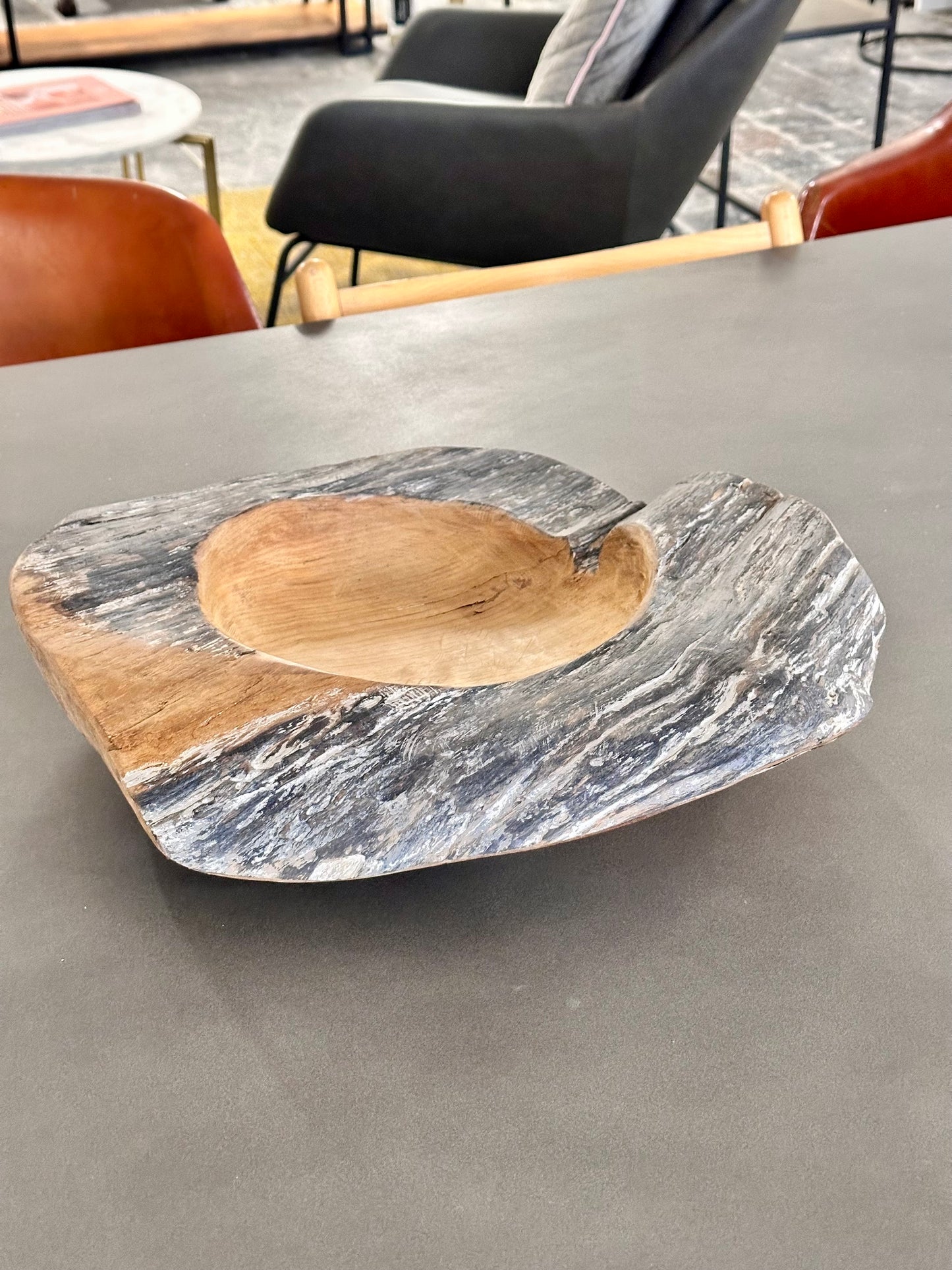 Solid Teak Wood Centrepiece Bowl