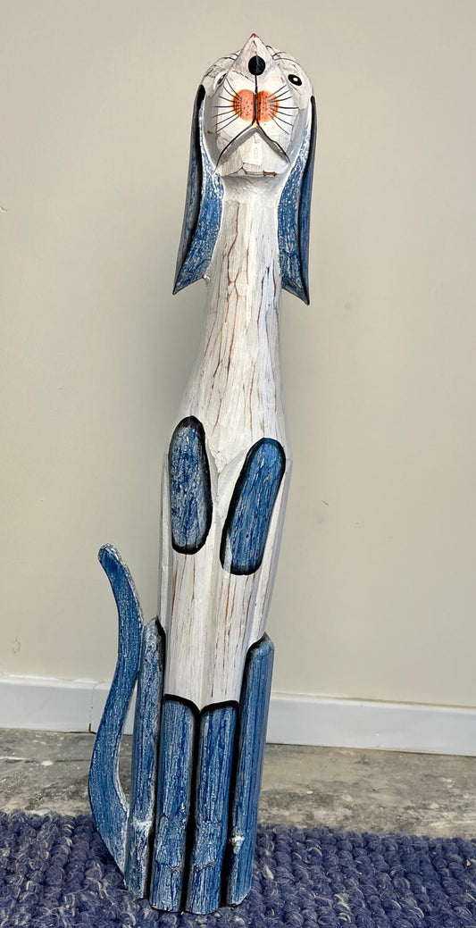 Wooden tall dog 80cm
