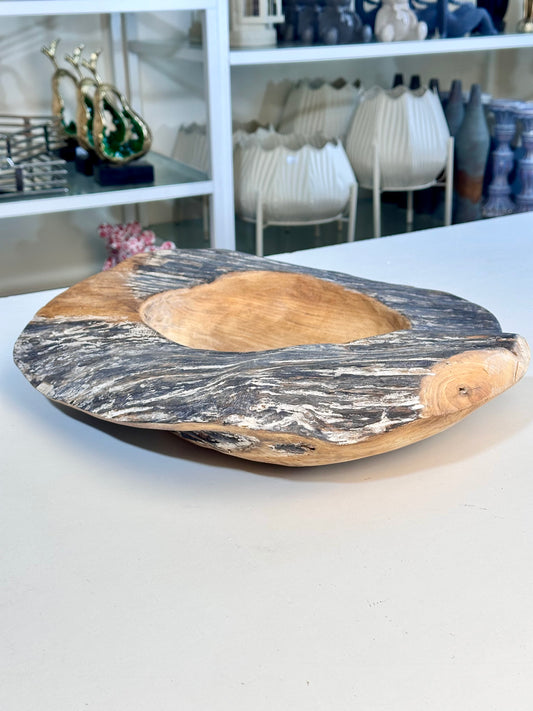 Solid Teak Wood Centrepiece Bowl