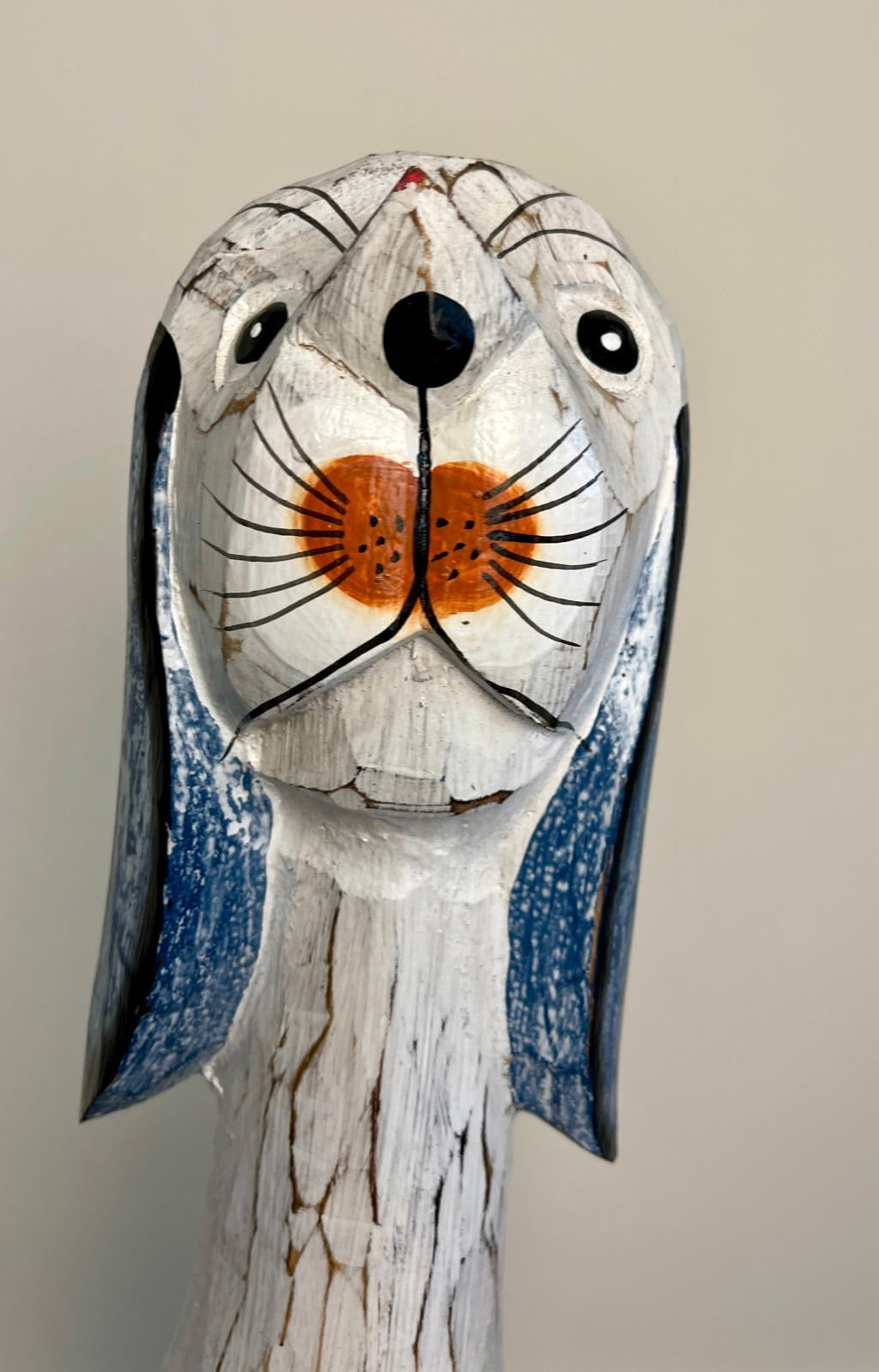 Wooden tall dog 80cm