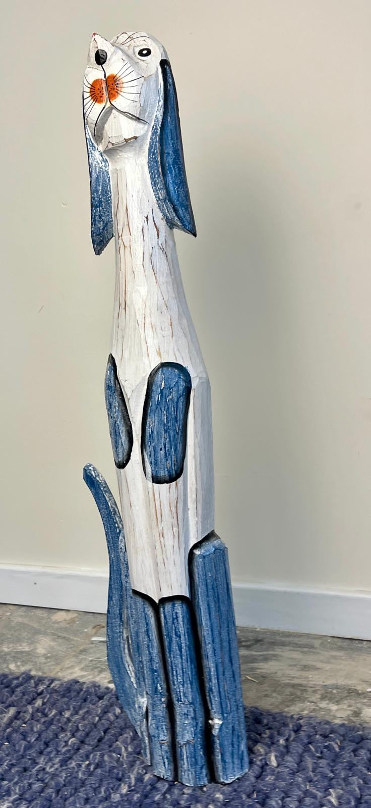 Wooden tall dog 80cm