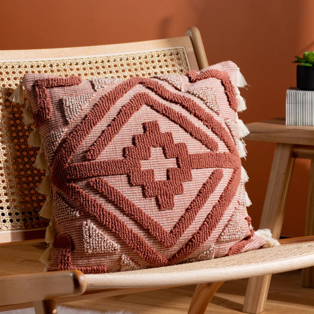 Kalai Geometric Square Throw Cushion