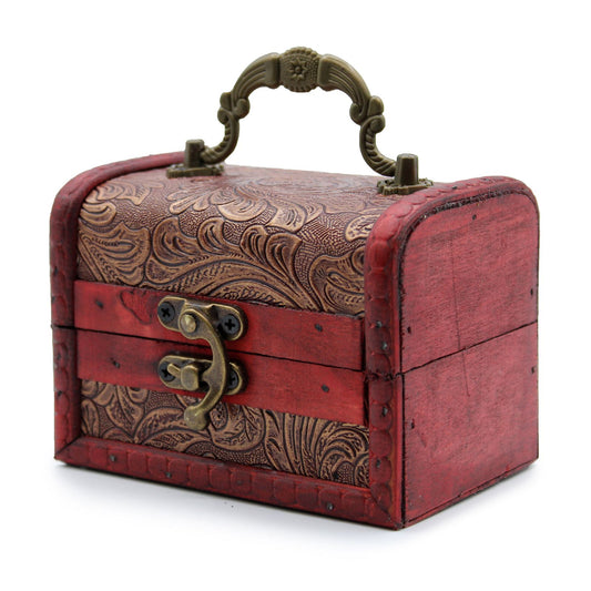 Lrg Colonial Boxes - Floral Embossed