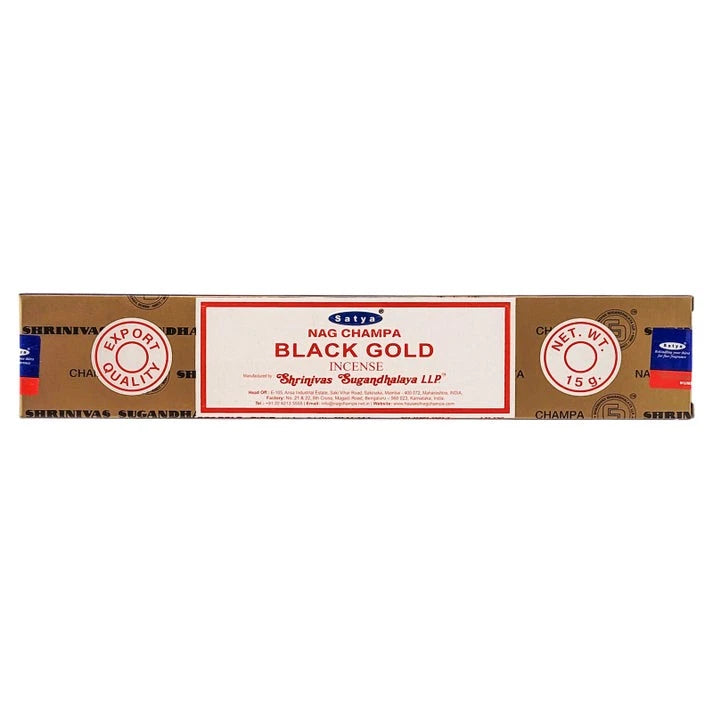 Black Gold - Satya Incense Sticks 12pcs
