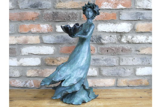 Flower Lady Ornamental Figurine