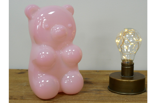 Pink Ornamental Bear - Large