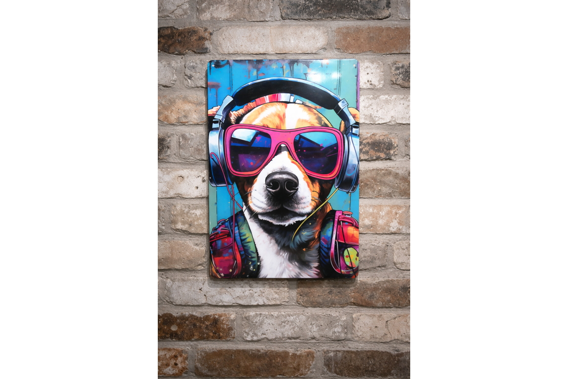DJ Dog - Tin Sign
