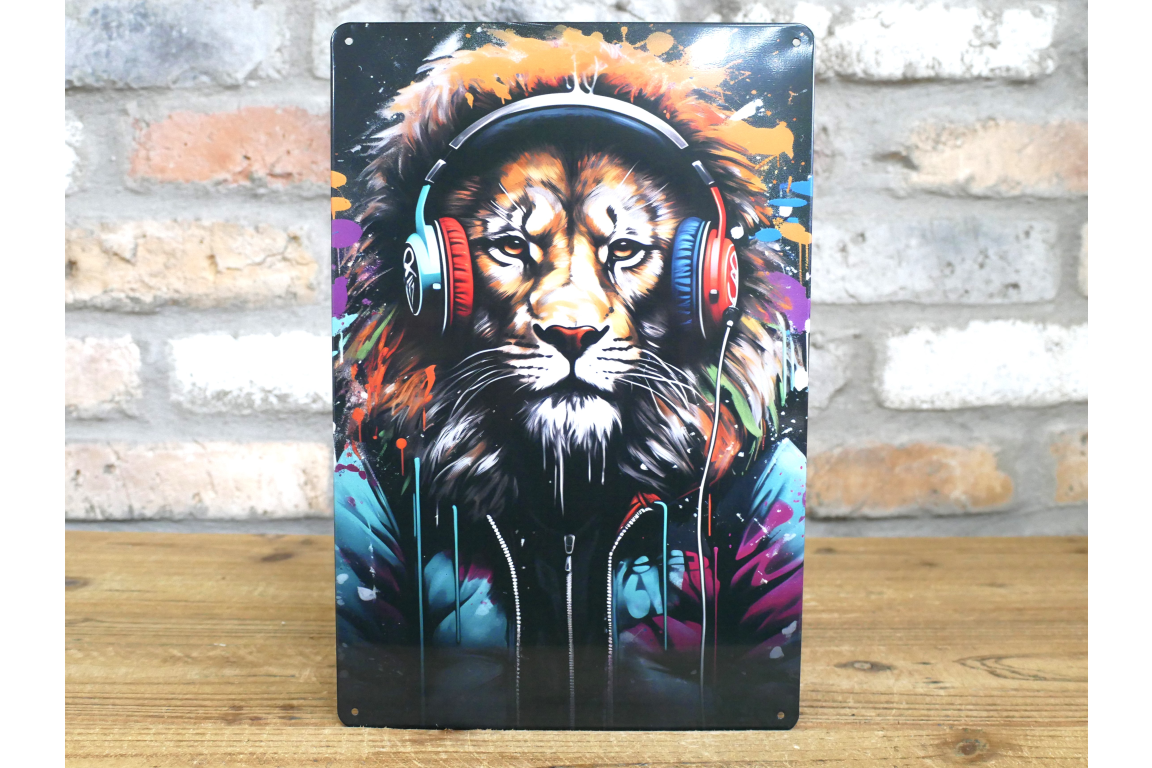 DJ Lion - Tin Sign