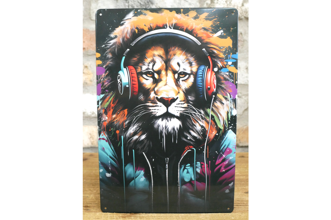 DJ Lion - Tin Sign