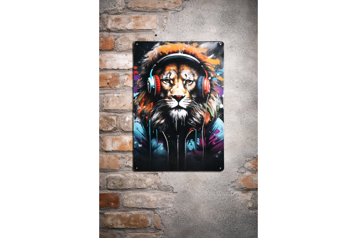 DJ Lion - Tin Sign