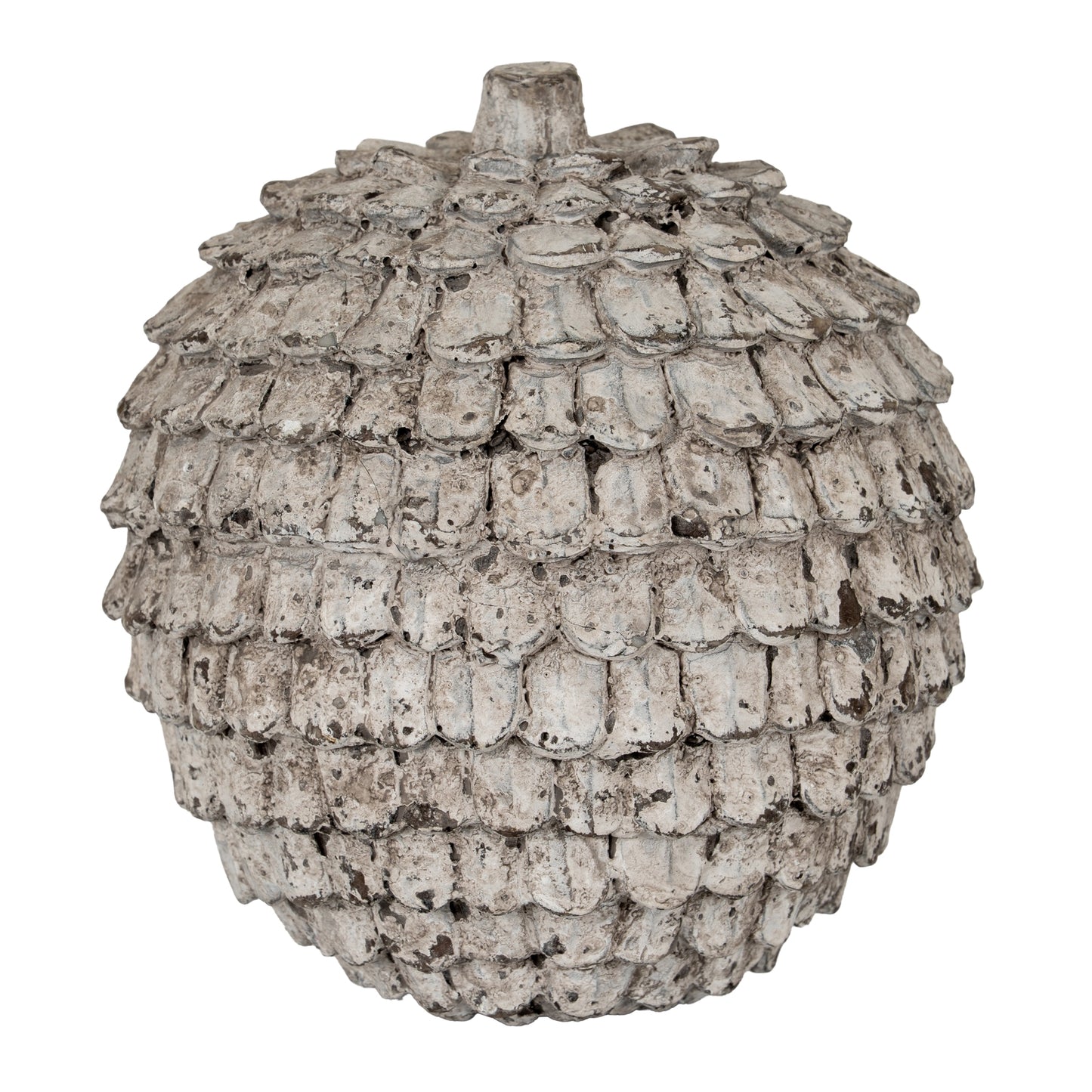 Garda Decorative Ceramic Large Silver Sphere Ornament