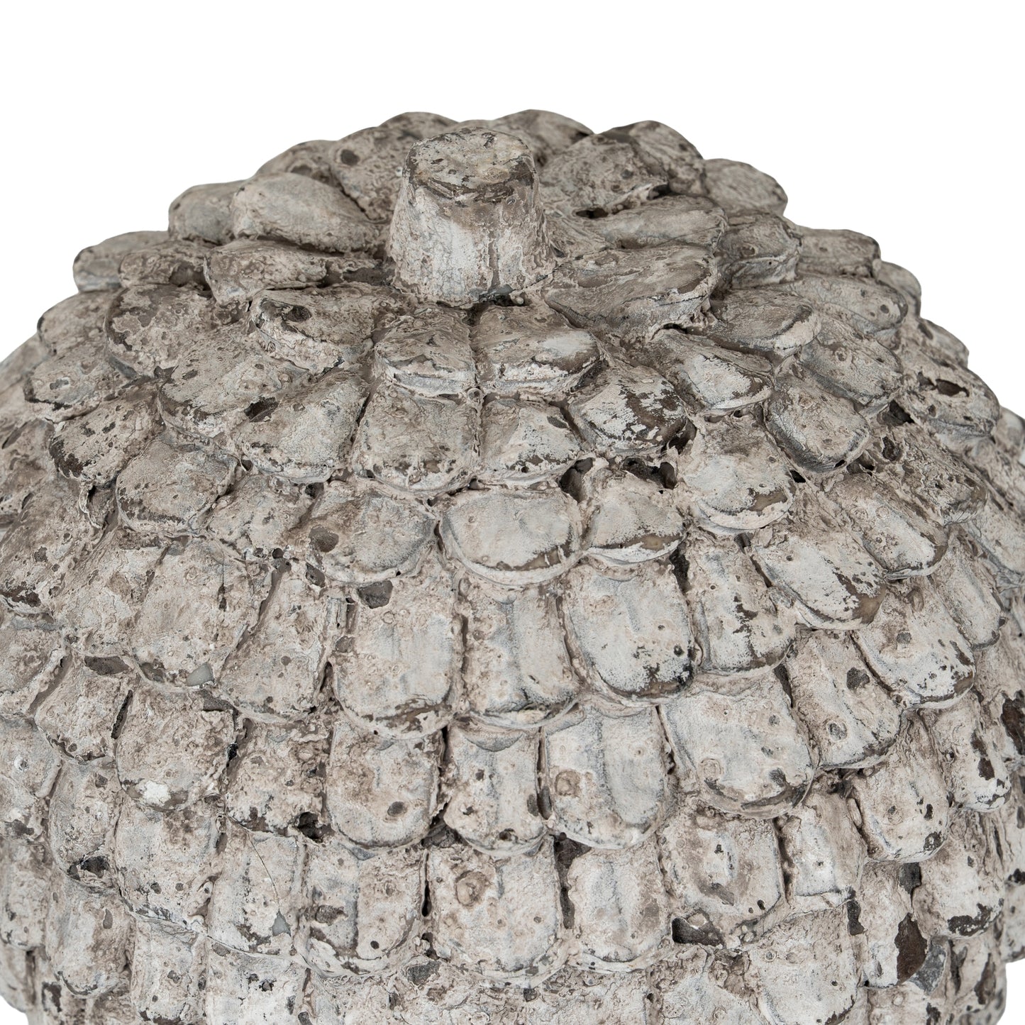 Garda Decorative Ceramic Large Silver Sphere Ornament