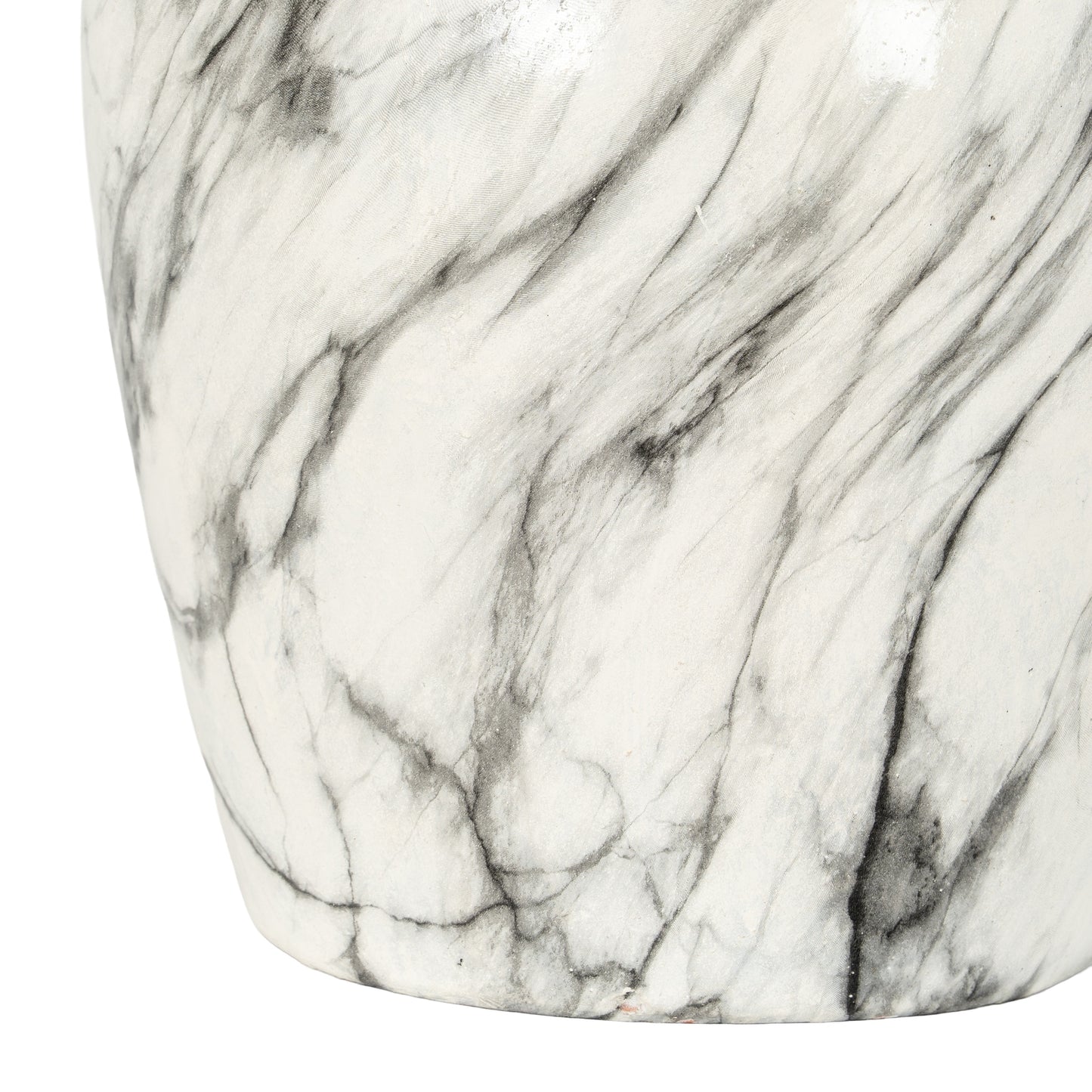 Marble Effect Ellipse Large Ceramic Vase