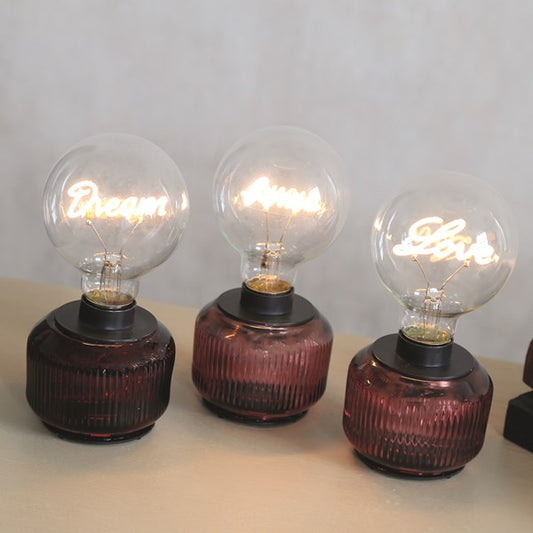 Love-Home-Dream Set of Three Red LED Lights 18cm