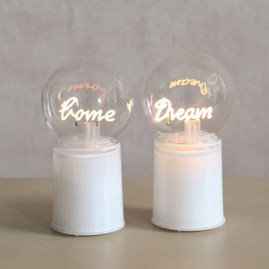 Dream-Home Set of Two LED Lights White 17cm