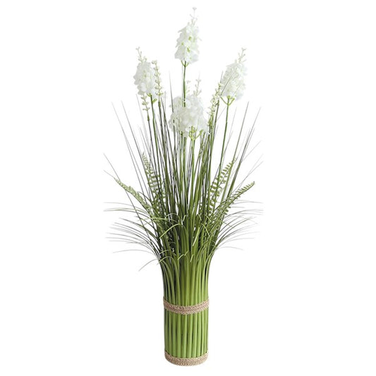 White Lavender Grass Floral Bundle 65cm
