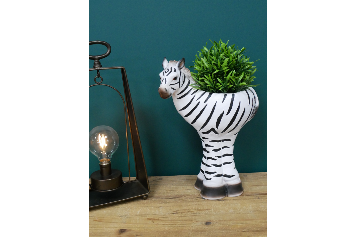 Tall and Striking Zebra Planter