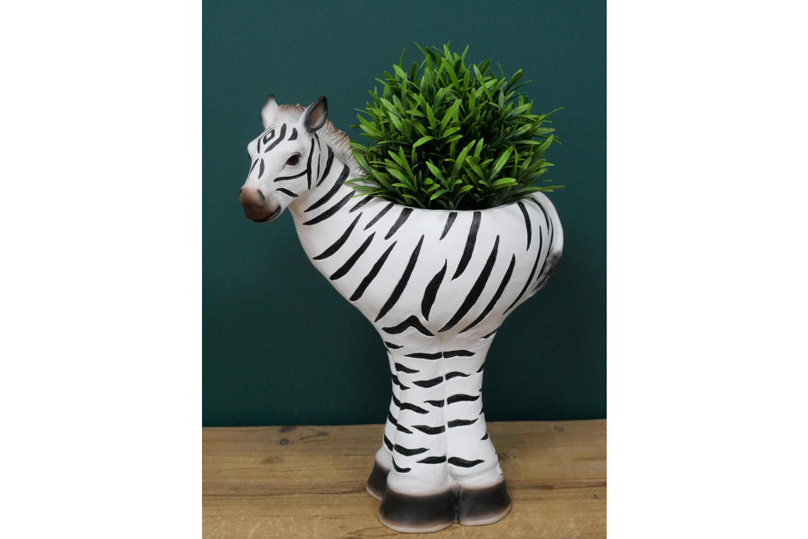 Tall and Striking Zebra Planter